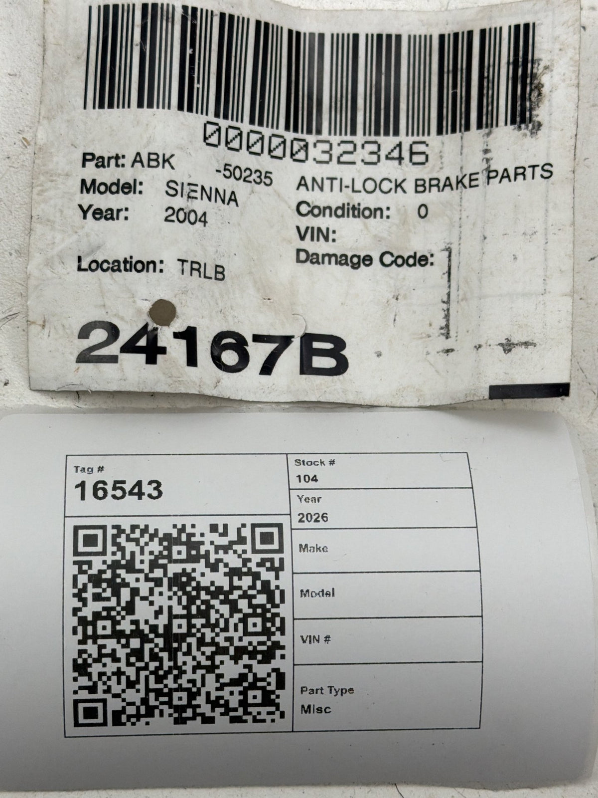 2004-2006 Toyota Sienna ABS Anti-Lock Brake Pump Actuator Module 4454008040 OEM