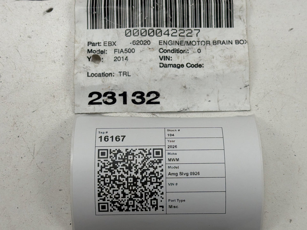 2014-2015 Fiat 500 Front Engine Computer Brain Control Module ECU 51969913 OEM