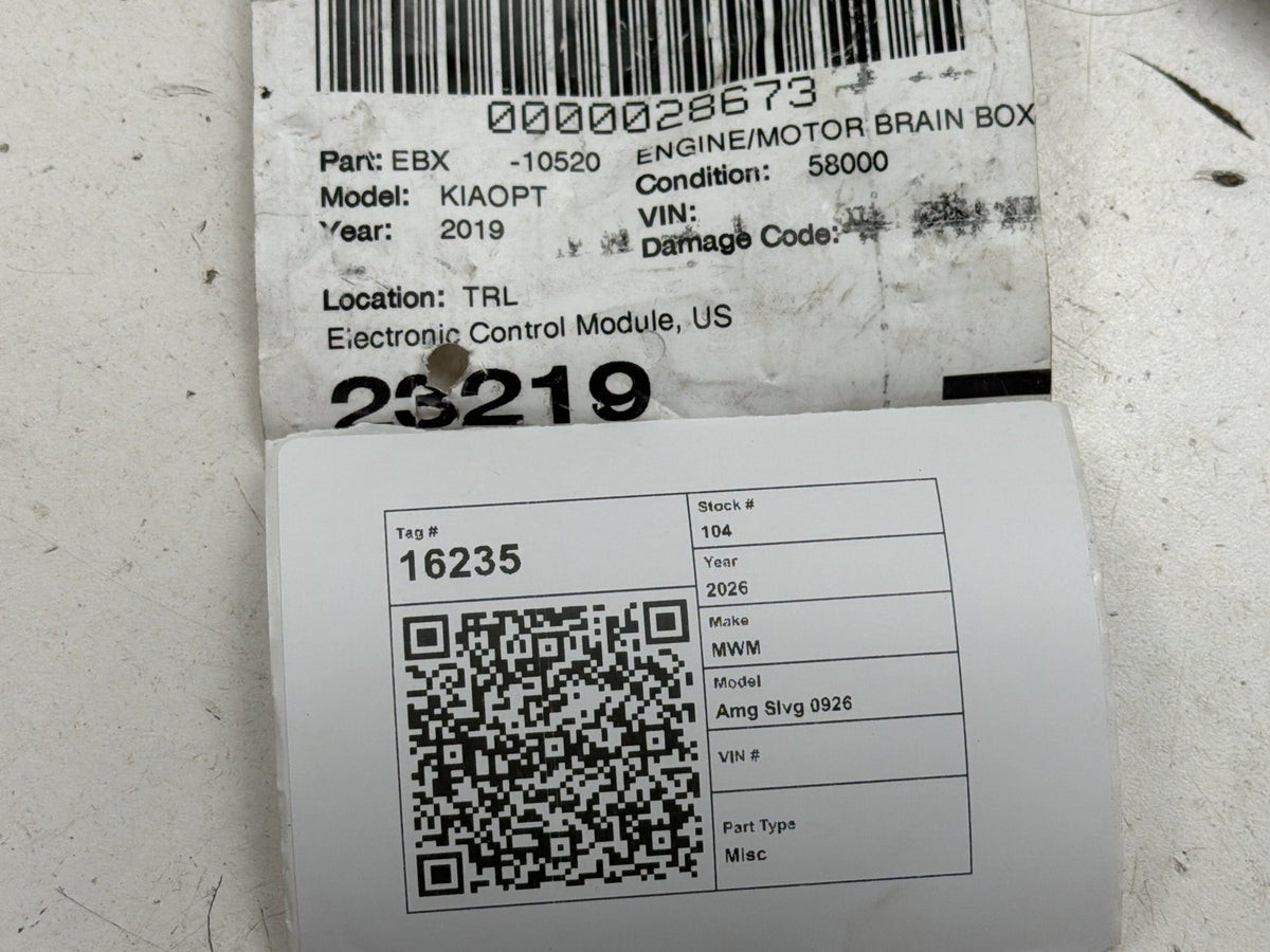 2019-2020 Kia Optima - Engine Computer Control Module 39101-2G867 OEM