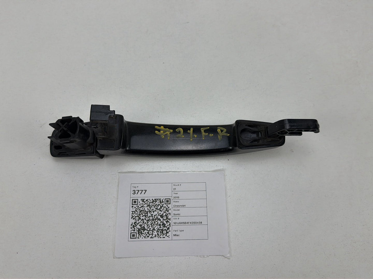 2012-2016 Chevrolet Sonic RS Front Right Passenger Side Exterior Door Handle OEM