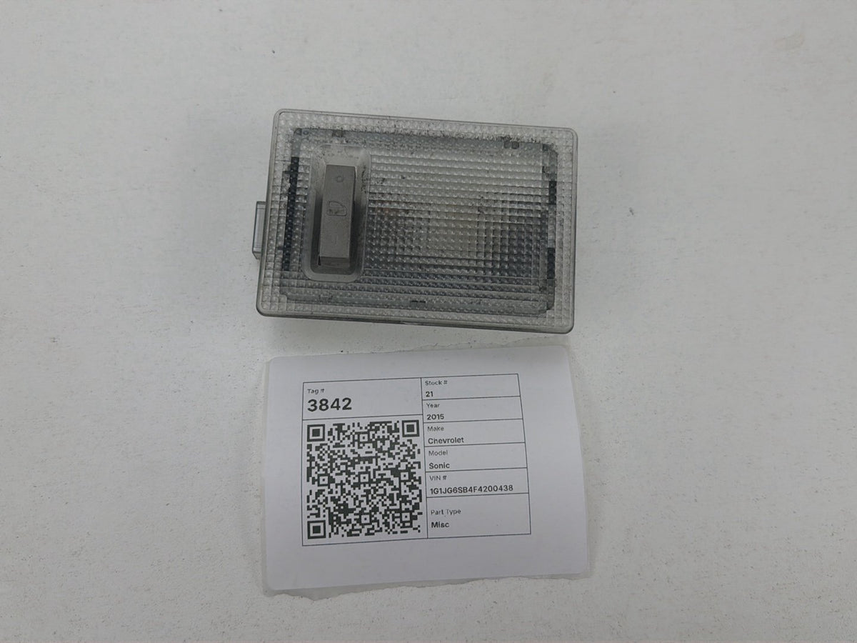 2012-2020 Chevrolet Sonic RS Rear Cargo Trunk Light Lamp Switch Assembly OEM