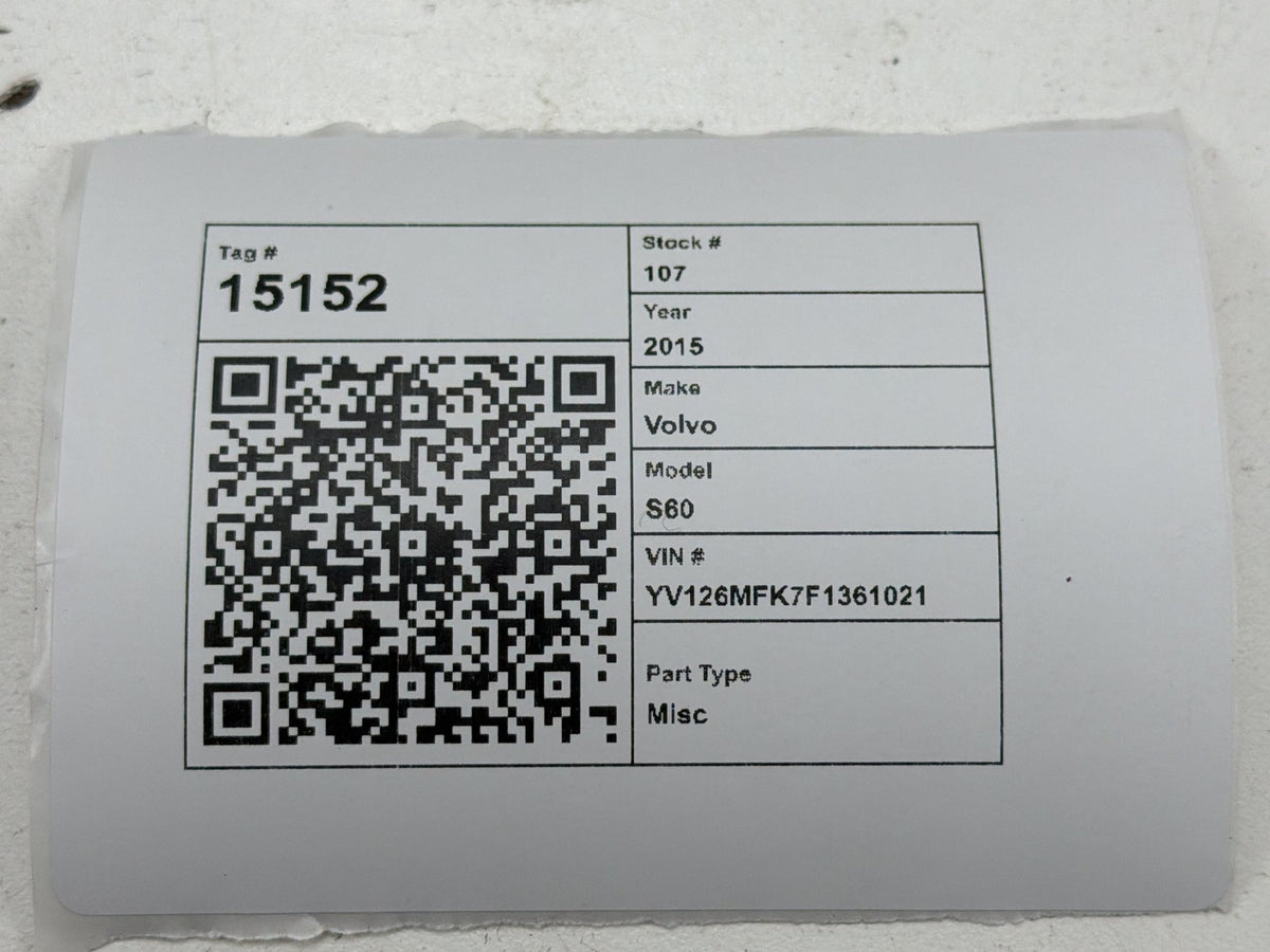 2015-2018 Volvo S60 Interior Keyless Central Electronic Module 31419207 OEM