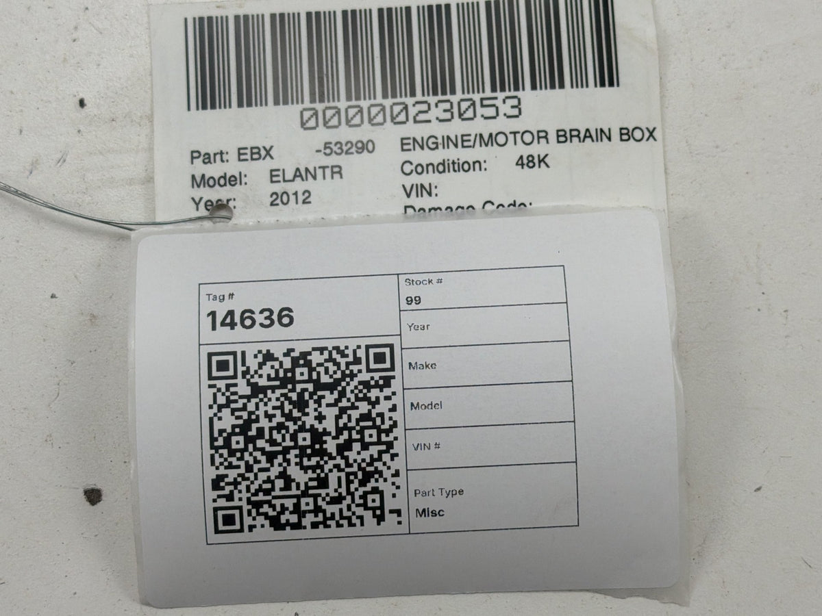 2011-2013 Hyundai Elantra 1.8L Engine Computer Control Module 39106-2EMB2 OEM