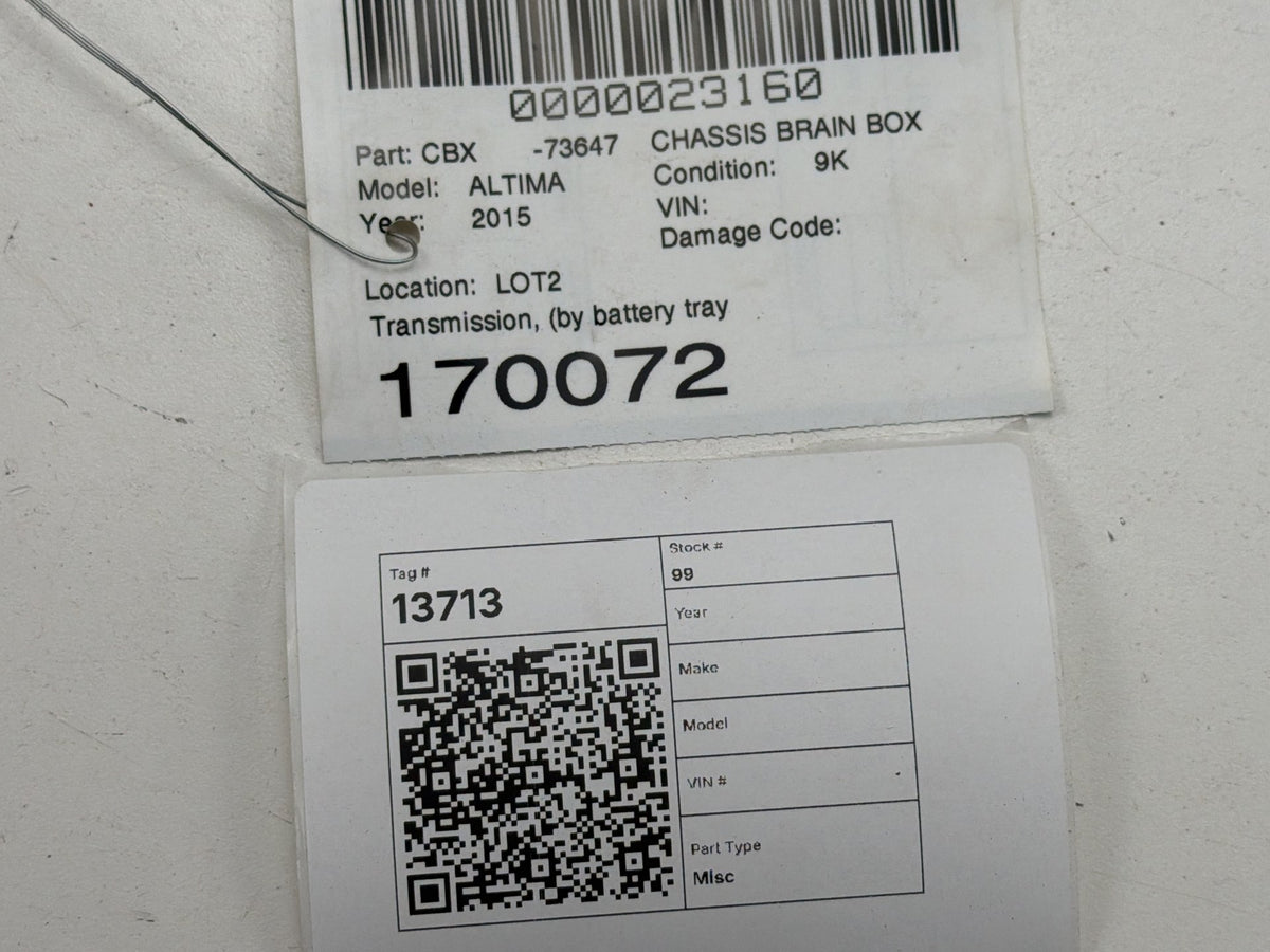 2015 Nissan Altima Transmission Control Module TCM 310F6 4BA0A OEM