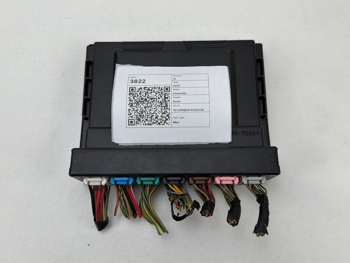 2015-2020 Chevrolet Sonic RS Body Control Module BCM Unit OEM