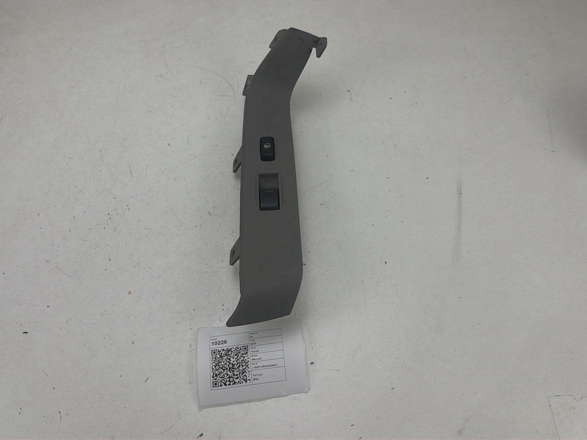 2003-2009 Toyota 4Runner Front Right Side Door Window Switch w/ Bezel Trim OEM