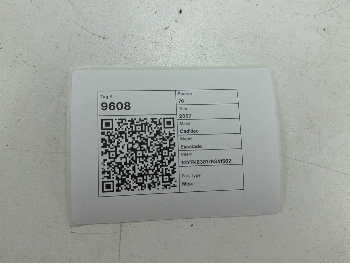 2007-2008 Cadillac Escalade - Rear Door Crash Sensor Impact Sensor 10381278 OEM