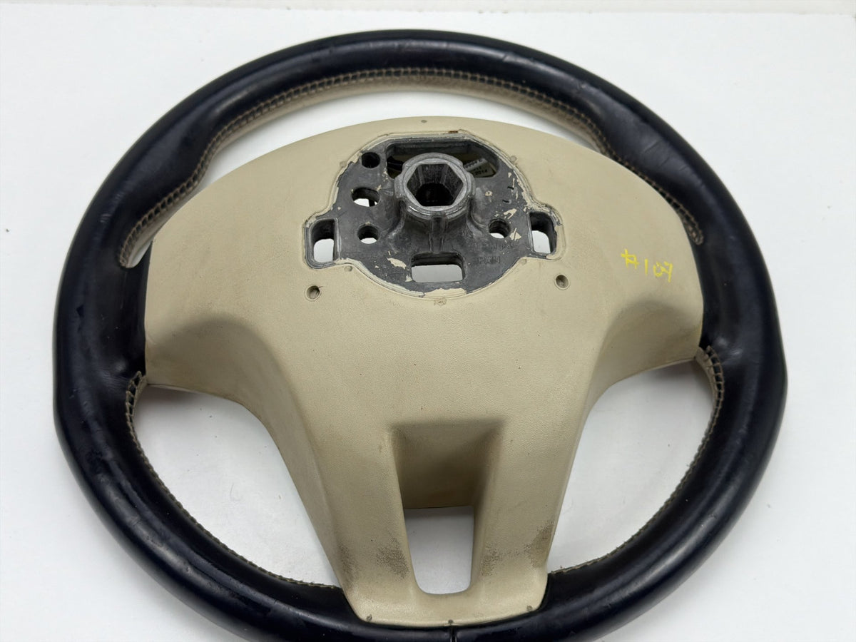 2011-2018 Volvo S60 Two-Tone Black/Beige Leather Steering Wheel w/ Switches OEM