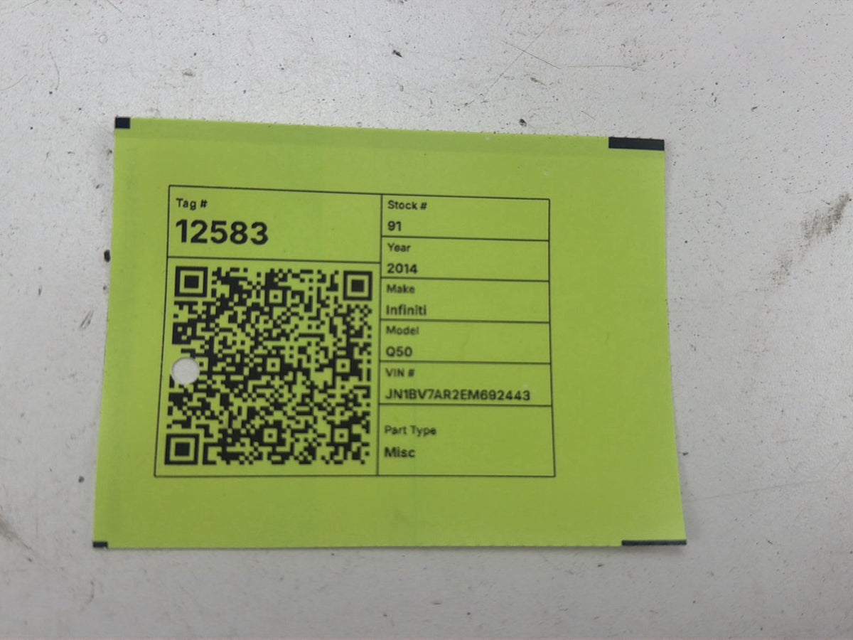 2014-2019 Infiniti Q50 V37 - Engine Compartment Fuse Relay Box 25230 7995A OEM