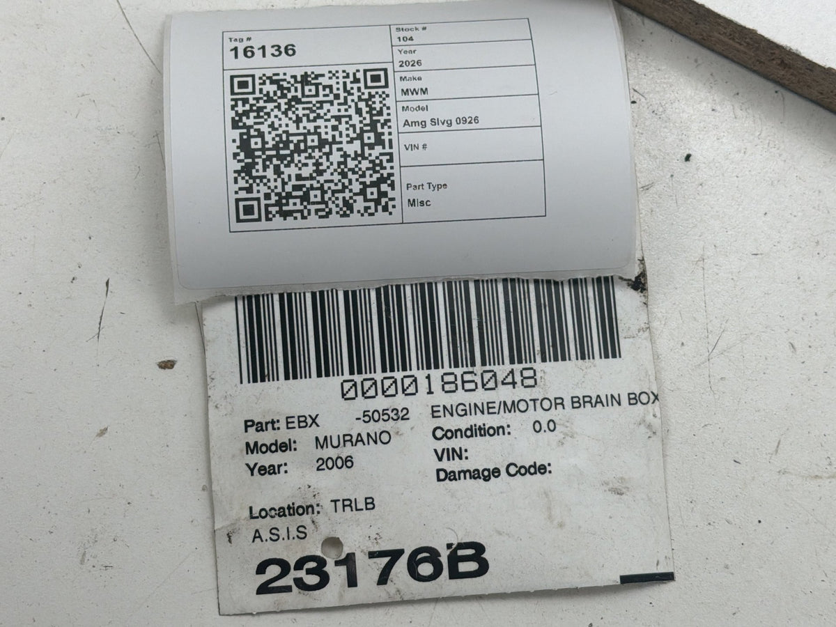 2005-2006 Nissan Murano Engine Computer Brain Control Module Unit MEC83-731 OEM