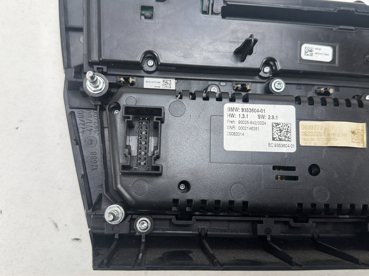 2011-2016 BMW 535i Radio Faceplate Center Climate Control 160466 10 OEM