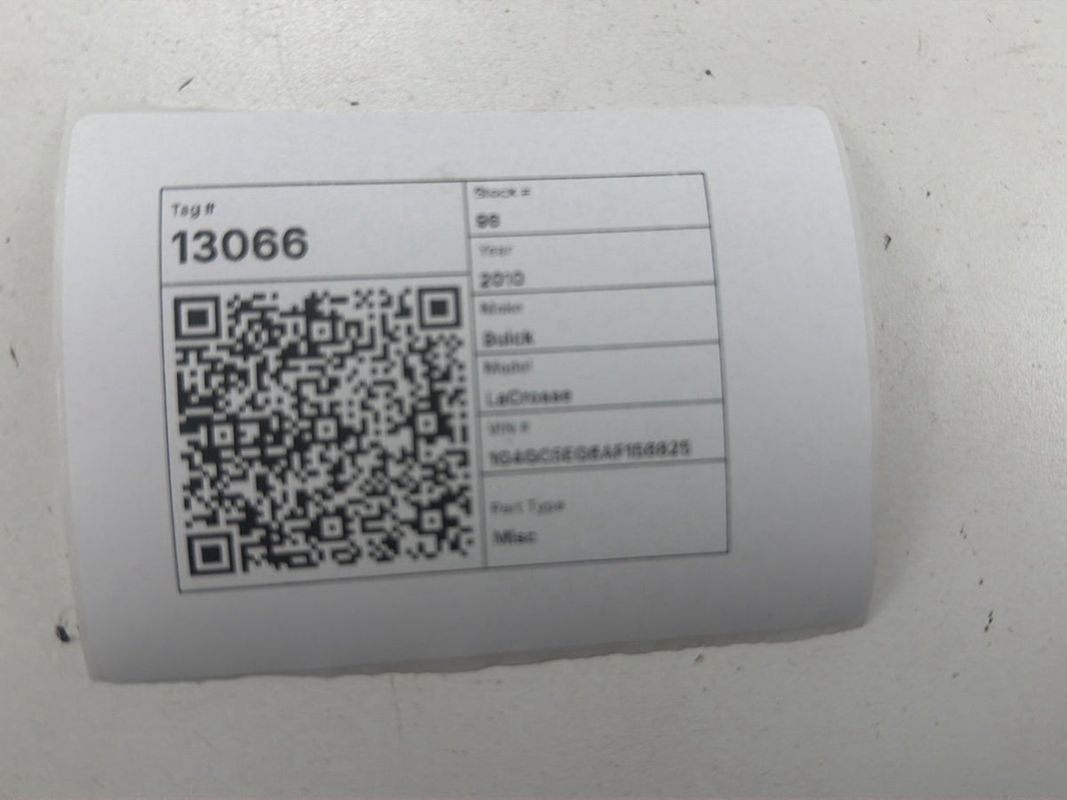 2010-2011 Buick LaCrosse Yaw Rate Sensor Module 12784983 OEM