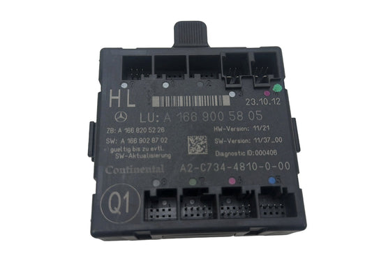 2012-2015 Mercedes ML550 W166 Rear Left Driver Side Door Control Module ECU OEM