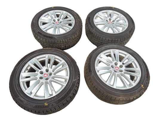 2017-2020 Jaguar F-Pace Wheels Silver Tires Set of 4 255/55R19 111W M+S OEM