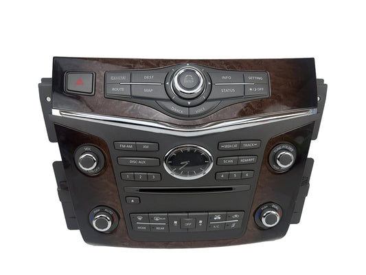 2011-2013 Infiniti QX56 Radio Audio Media Climate Control Switch Panel OEM