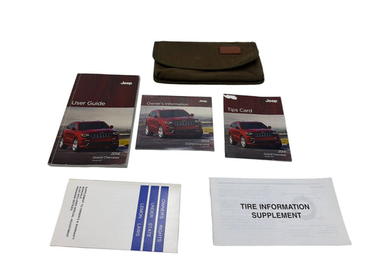 2014 Jeep Grand Cherokee Owners Manual Set User Guide Case OEM