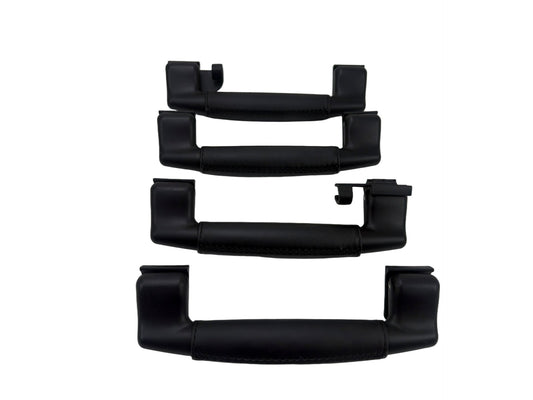 2014-2021 Maserati Quattroporte Roof Grab Handles Set of 4 Black Leather OEM