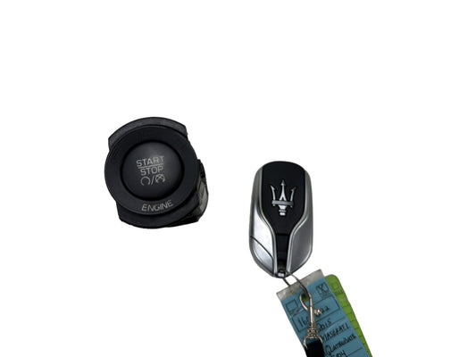 2014-2017 Maserati Quattroporte Engine Start Stop Switch Button Key Fob Set OEM