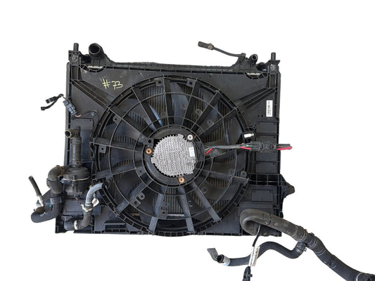 2017-2020 Jaguar F-Pace Engine Coolant Radiator Cooling Fan Shroud Module OEM