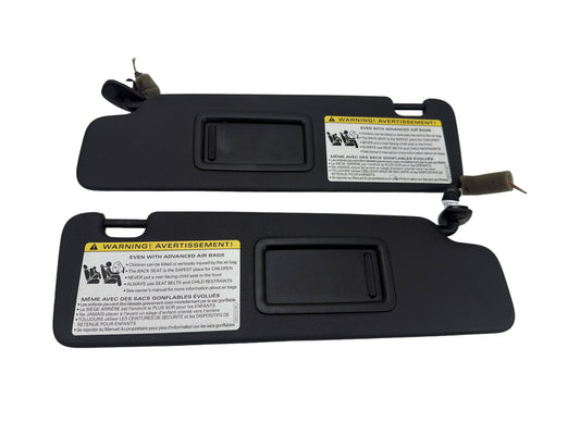 2015-2020 Audi A3 Black Cloth Sun Visors Pair Left Right 8V0857551 OEM