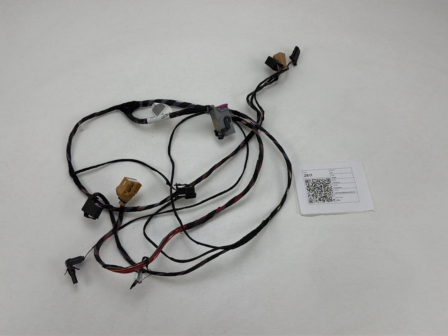 2003-2006 Porsche Cayenne Front Left Driver Door Wiring Harness 7L5971121 OEM