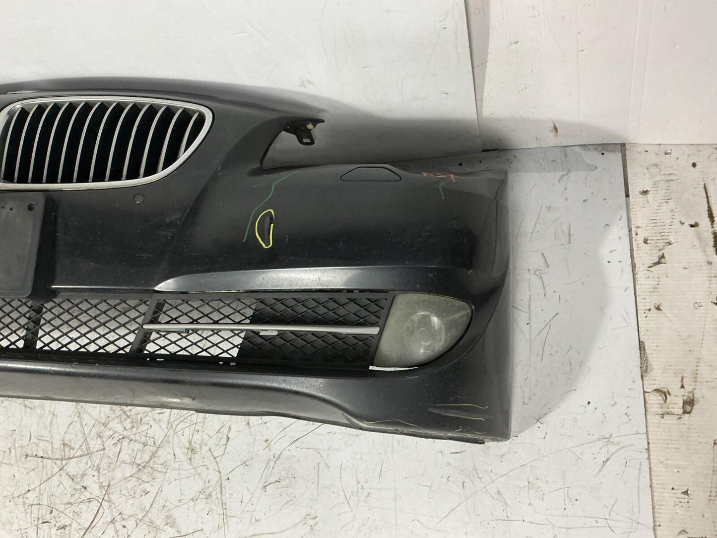 2011-2013 BMW 535i xDrive Front Bumper Cover w/ PDC Sensors & Fog Light OEM.