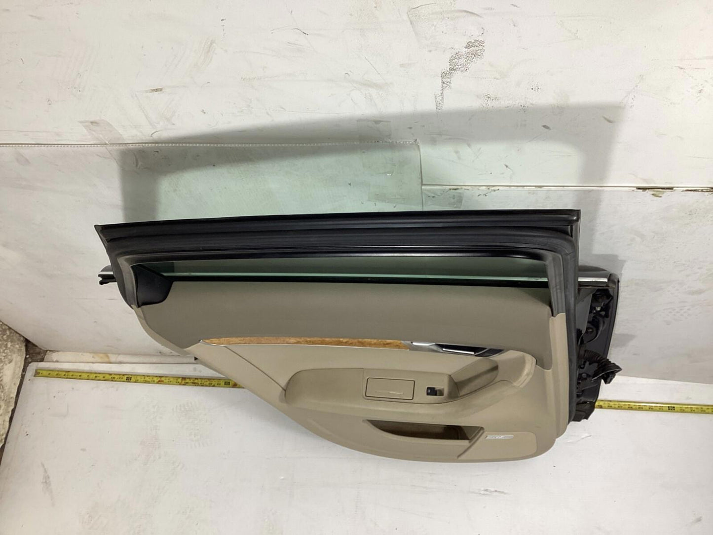 2008-2010 AUDI A6 REAR LEFT DRIVER SIDE COMPLETE DOOR SHELL PANEL W/ GLASS  OEM.