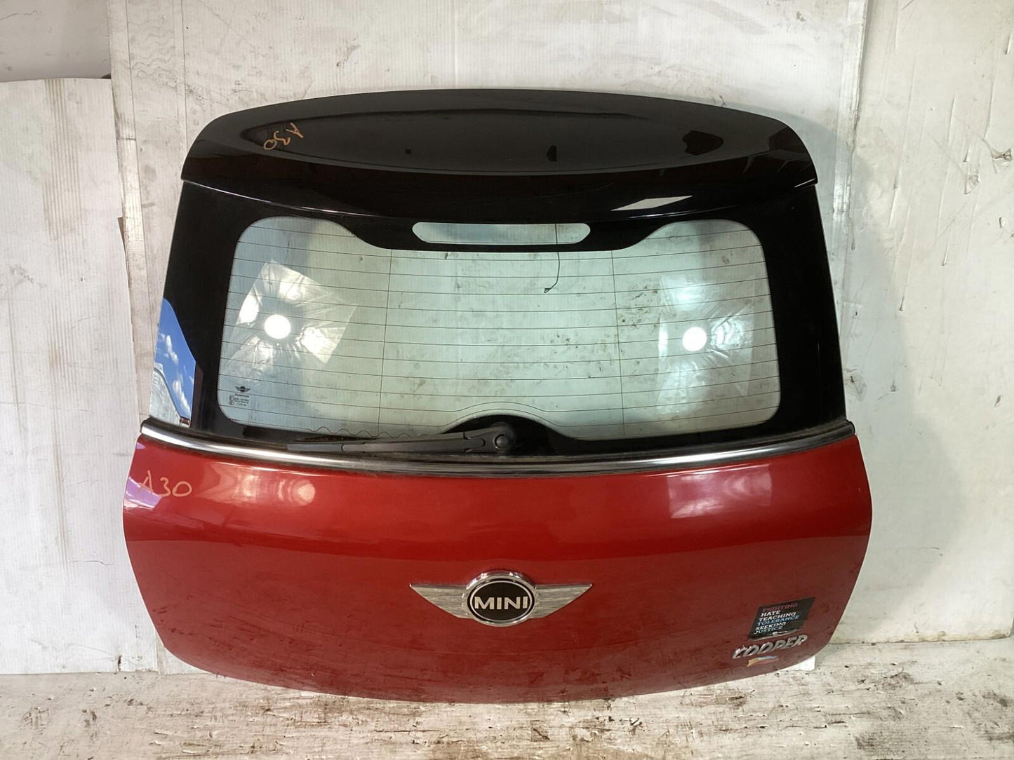 2011-2016 Mini Countryman Tailgate Liftgate Back Door Shell Panel w/ Glass OEM.