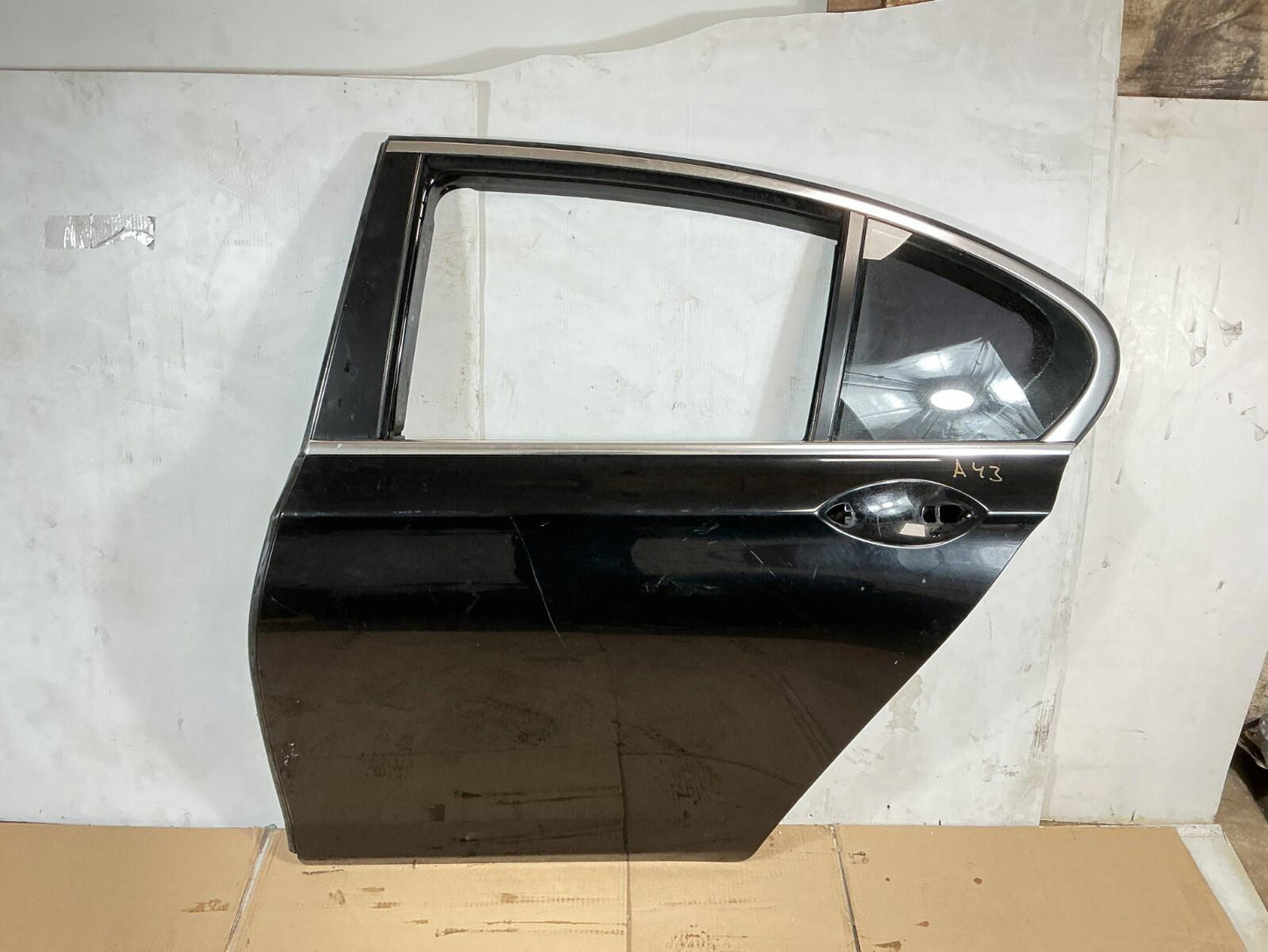 2009 - 2015 BMW 740i F01 Rear Left Driver Side Door Shell Panel OEM.
