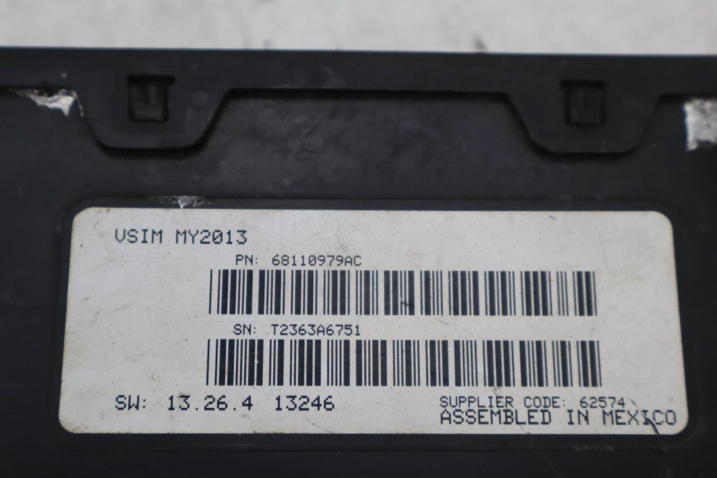 2014 RAM 3500 Vexicle System Interface Module 68110979AC OEM