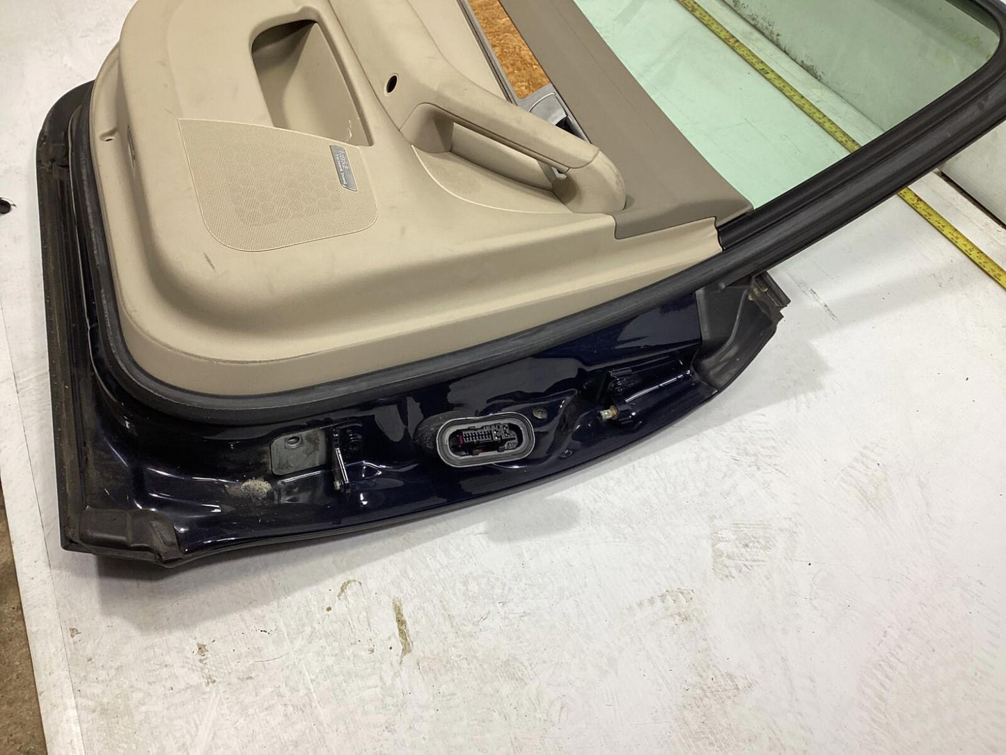 2008-2010 AUDI A6 REAR LEFT DRIVER SIDE COMPLETE DOOR SHELL PANEL W/ GLASS  OEM.