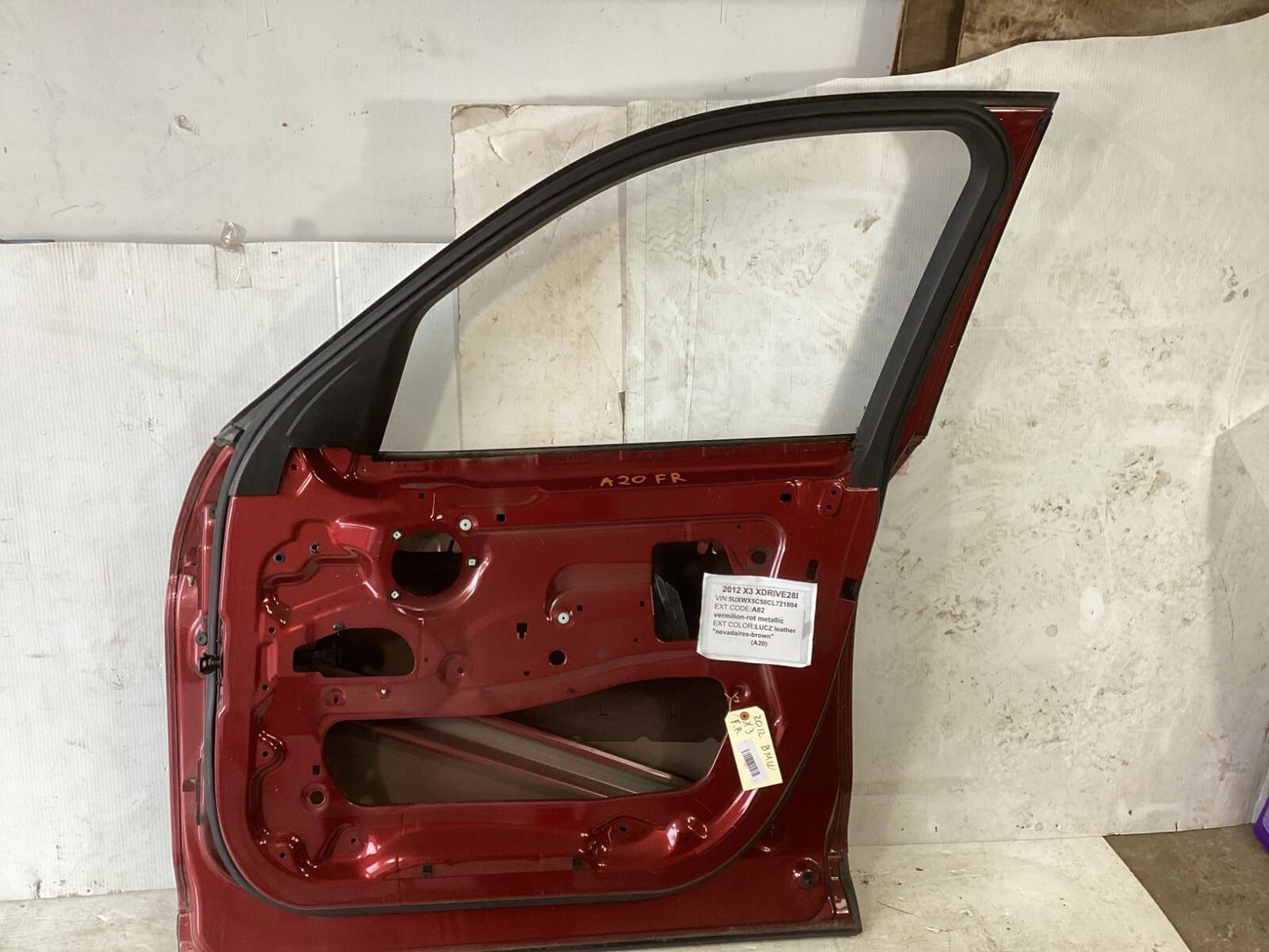 2011-2014 BMW X3 Front Right Passenger Side Door Shell Panel OEM