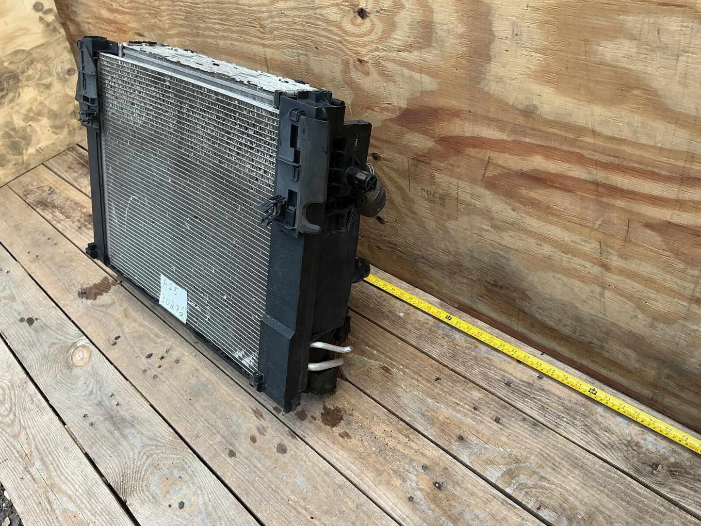 2012 - 2016 BMW 528i Engine Cooling Radiator Fan Shroud Cooler Ac Condenser OEM.