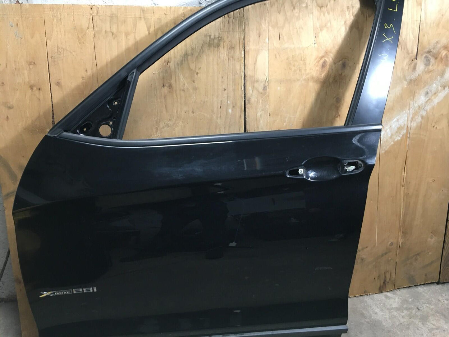 2011-2017 BMW X3 F25 FRONT LEFT DRIVER SIDE DOOR SHELL PANEL BLACK ASSEMBLY OEM.