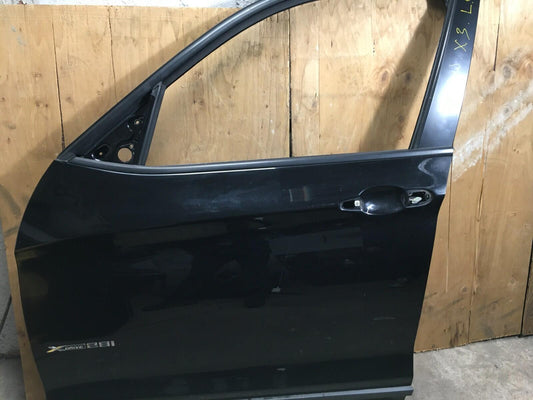 2011-2017 BMW X3 F25 FRONT LEFT DRIVER SIDE DOOR SHELL PANEL BLACK ASSEMBLY OEM.