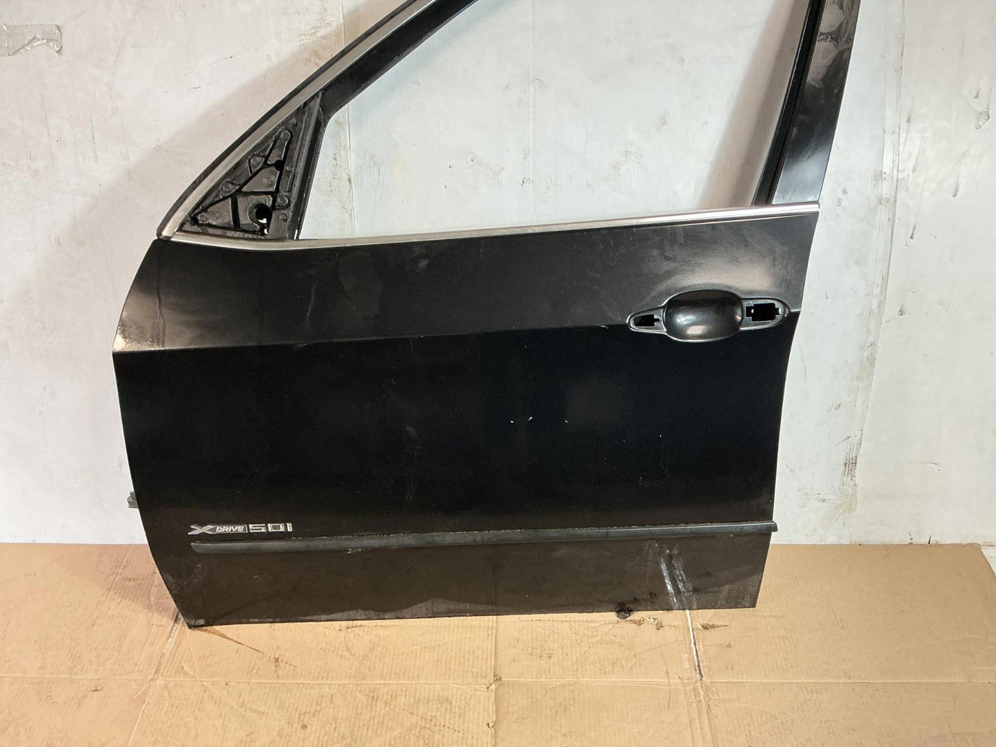 2007 - 2013 BMW X5 xDrive50i Front Left Driver Side Door Shell Panel OEM.