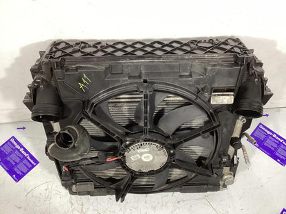 2007-2013 BMW E70 X5 Radiator Condenser Intercooler w & Electric Cooling Fan OEM