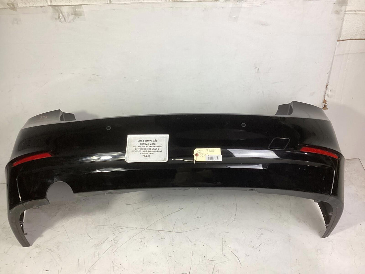 2012 - 2015 BMW F30 320i Xdrive Rear Bumper Panel Cover Assembly OEM
