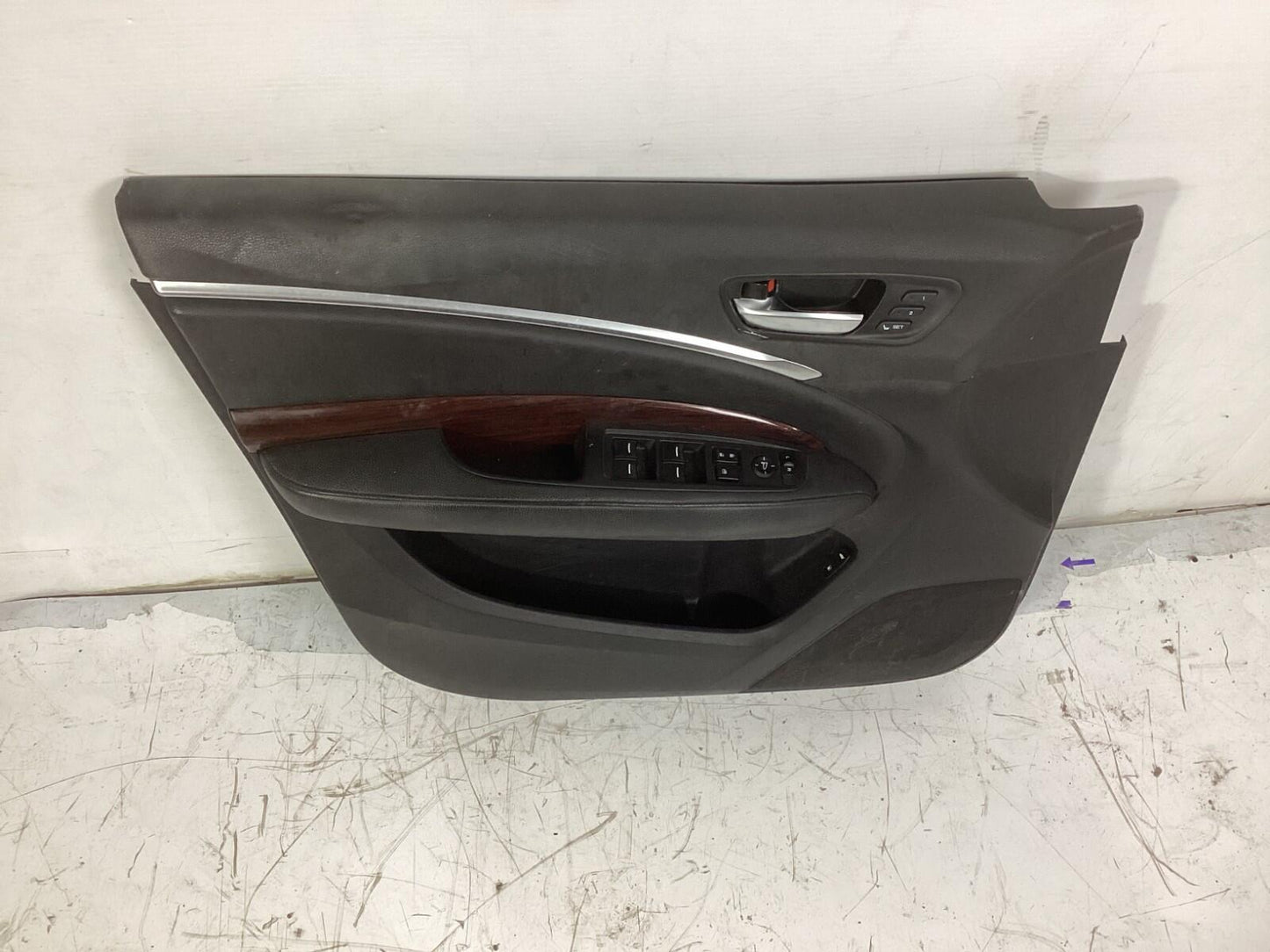 2014 - 2020 Acura MDX Front & Rear Left Side Interior Door Trim Panel OEM.