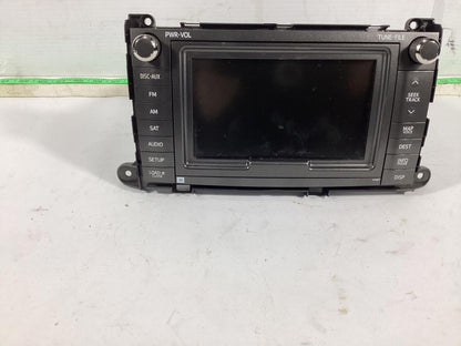 2011-2014 Toyota Sienna JBL Radio With Display Screen With Navi 86120-08250 OEM.