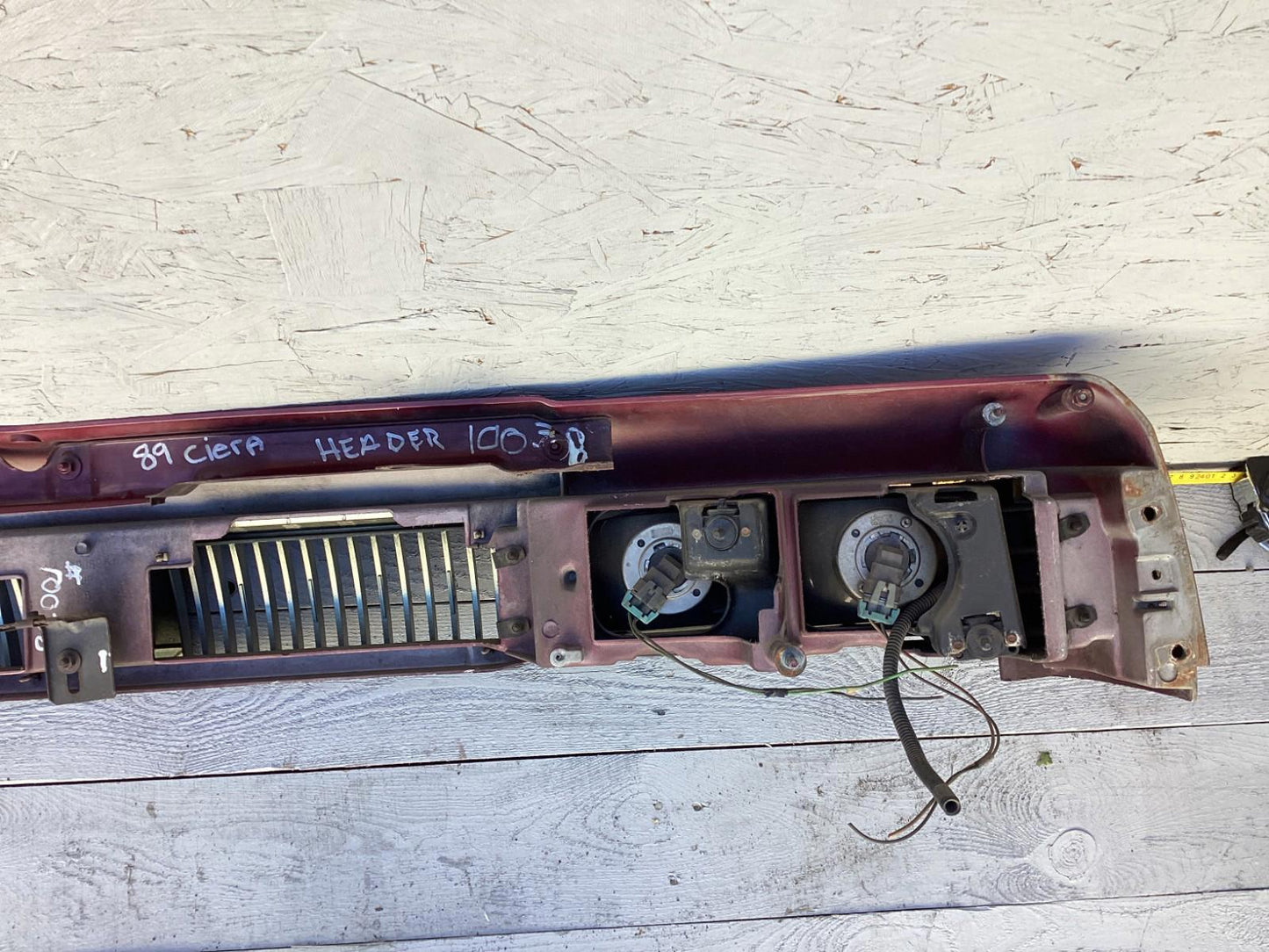 1987-1996 Oldsmobile Cutlass Ciera Front Headlight Header Panel 10068954 OEM