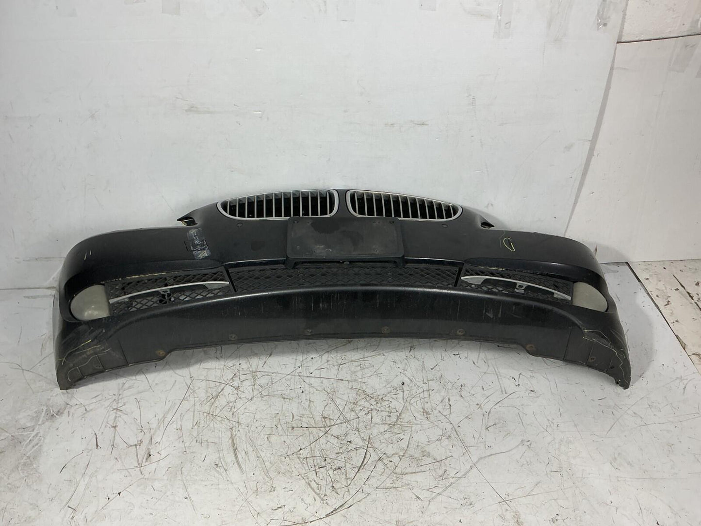 2011-2013 BMW 535i xDrive Front Bumper Cover w/ PDC Sensors & Fog Light OEM.