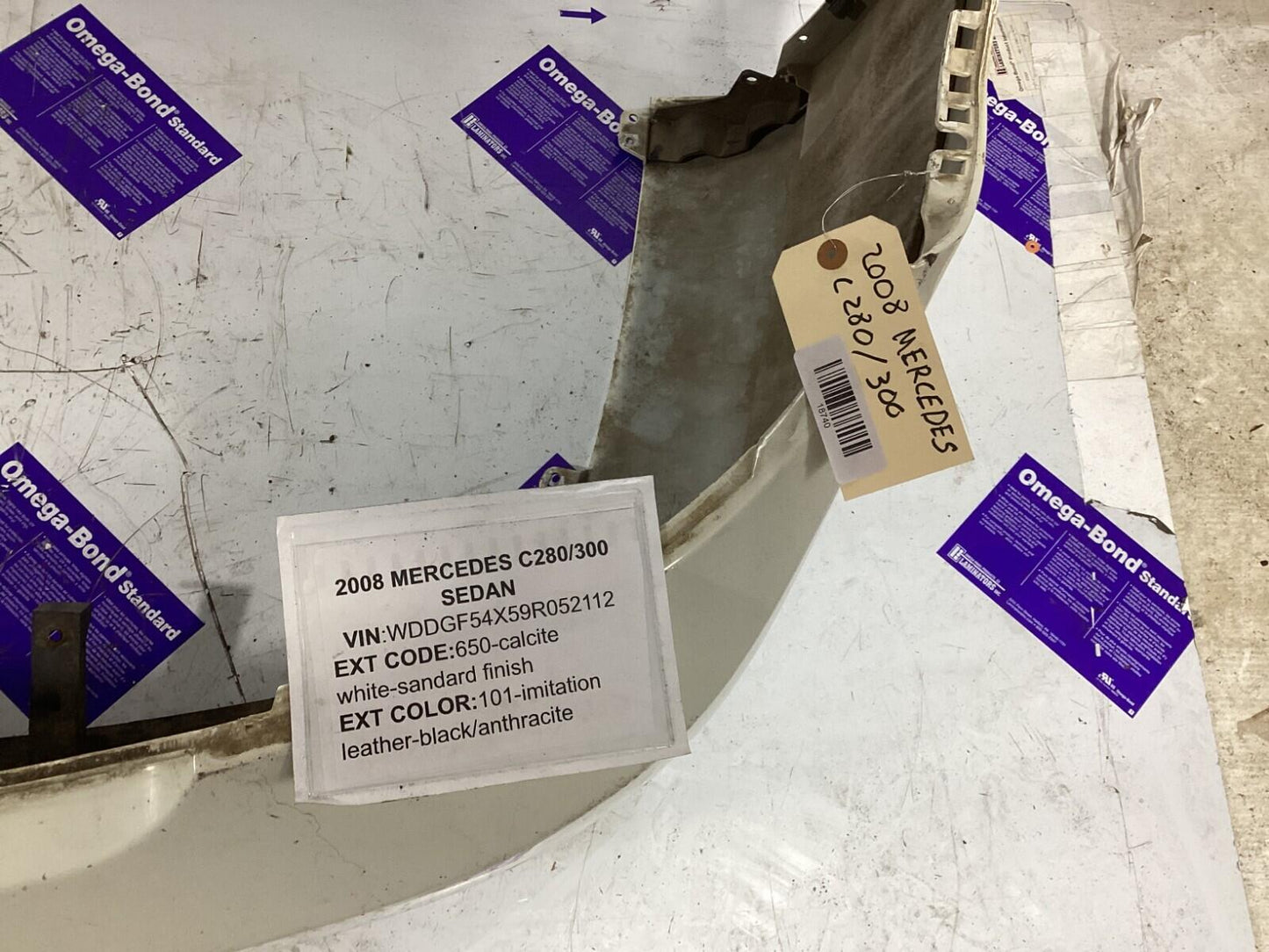 2008-2011 Mercedes-Benz C300 Rear Bumper Cover Assembly OEM .