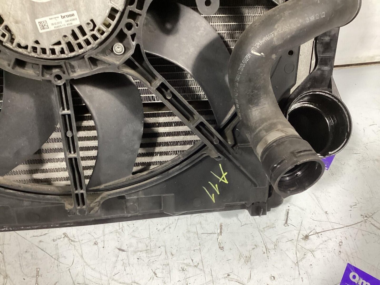 2007-2013 BMW E70 X5 Radiator Condenser Intercooler w & Electric Cooling Fan OEM