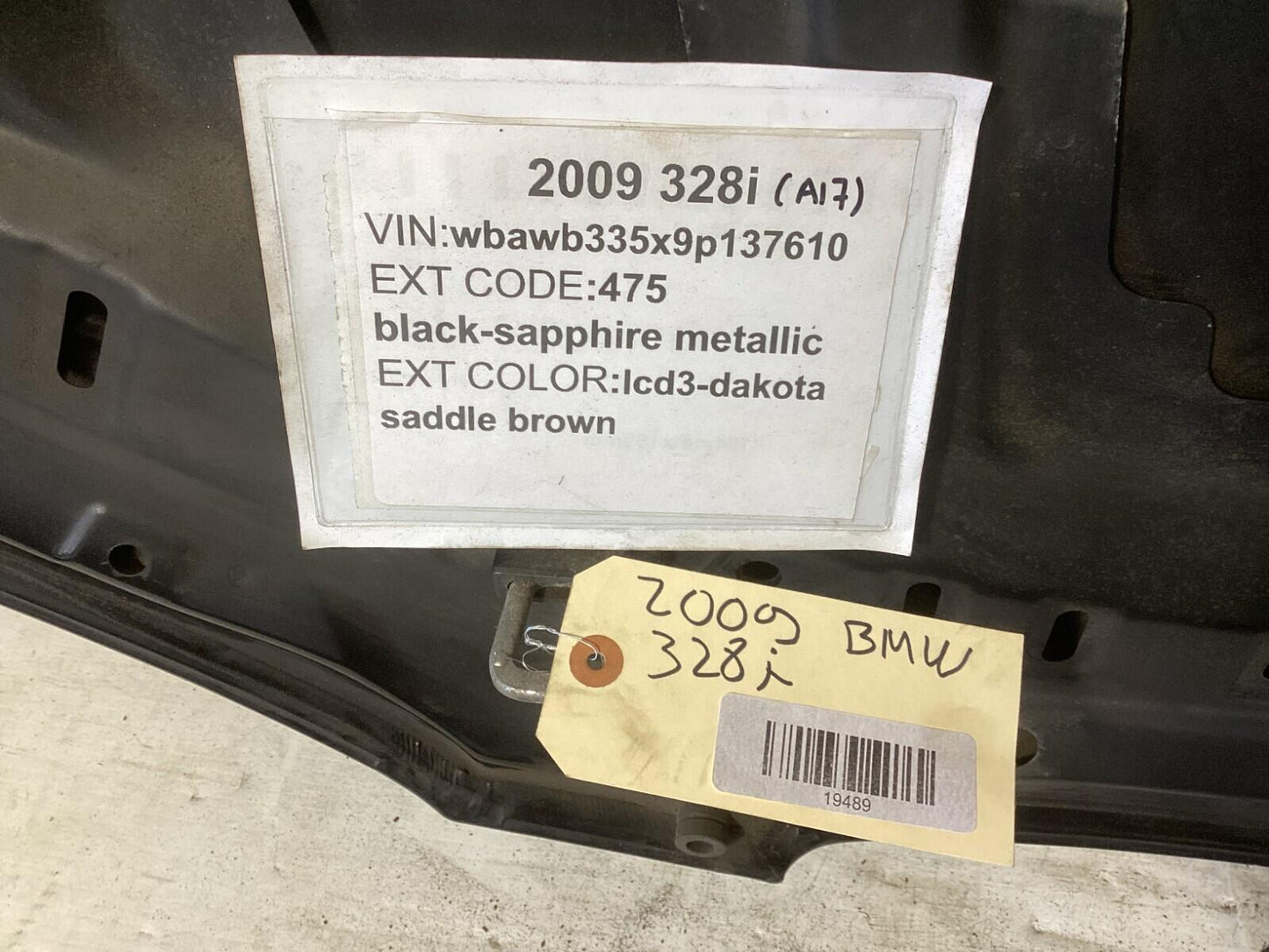 2007-2010 BMW 335i 328i Coupe Hood Panel Bonnet Assembly OEM