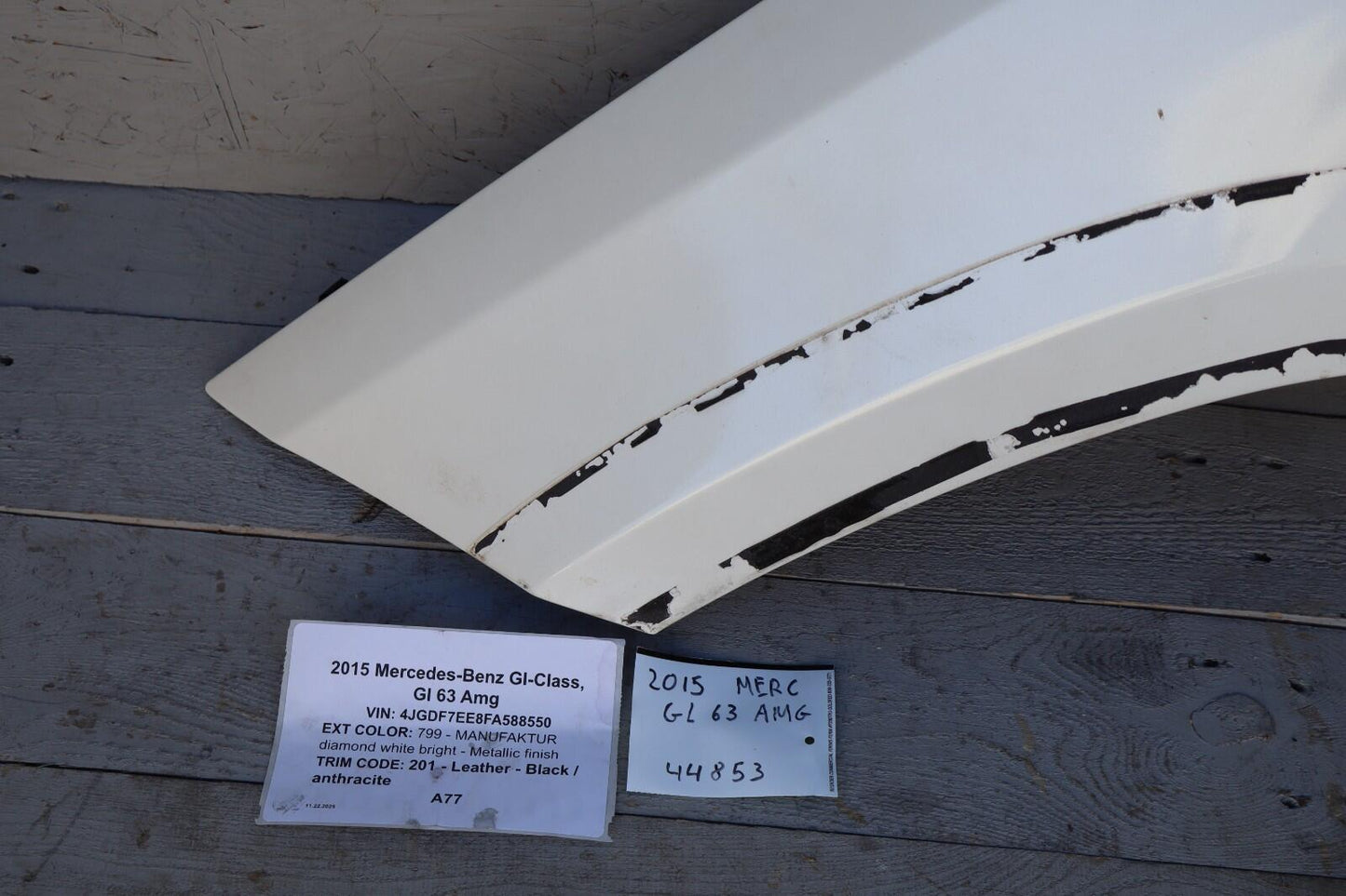 2013-2019 Mercedes-Benz GL63 AMG Front Left Driver Side Fender Panel OEM