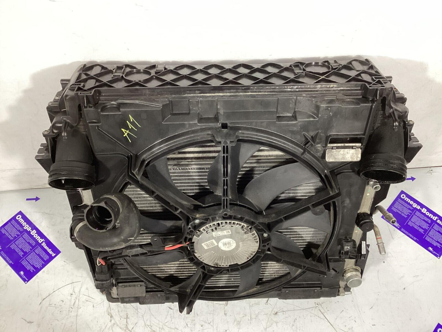 2007-2013 BMW E70 X5 Radiator Condenser Intercooler w & Electric Cooling Fan OEM