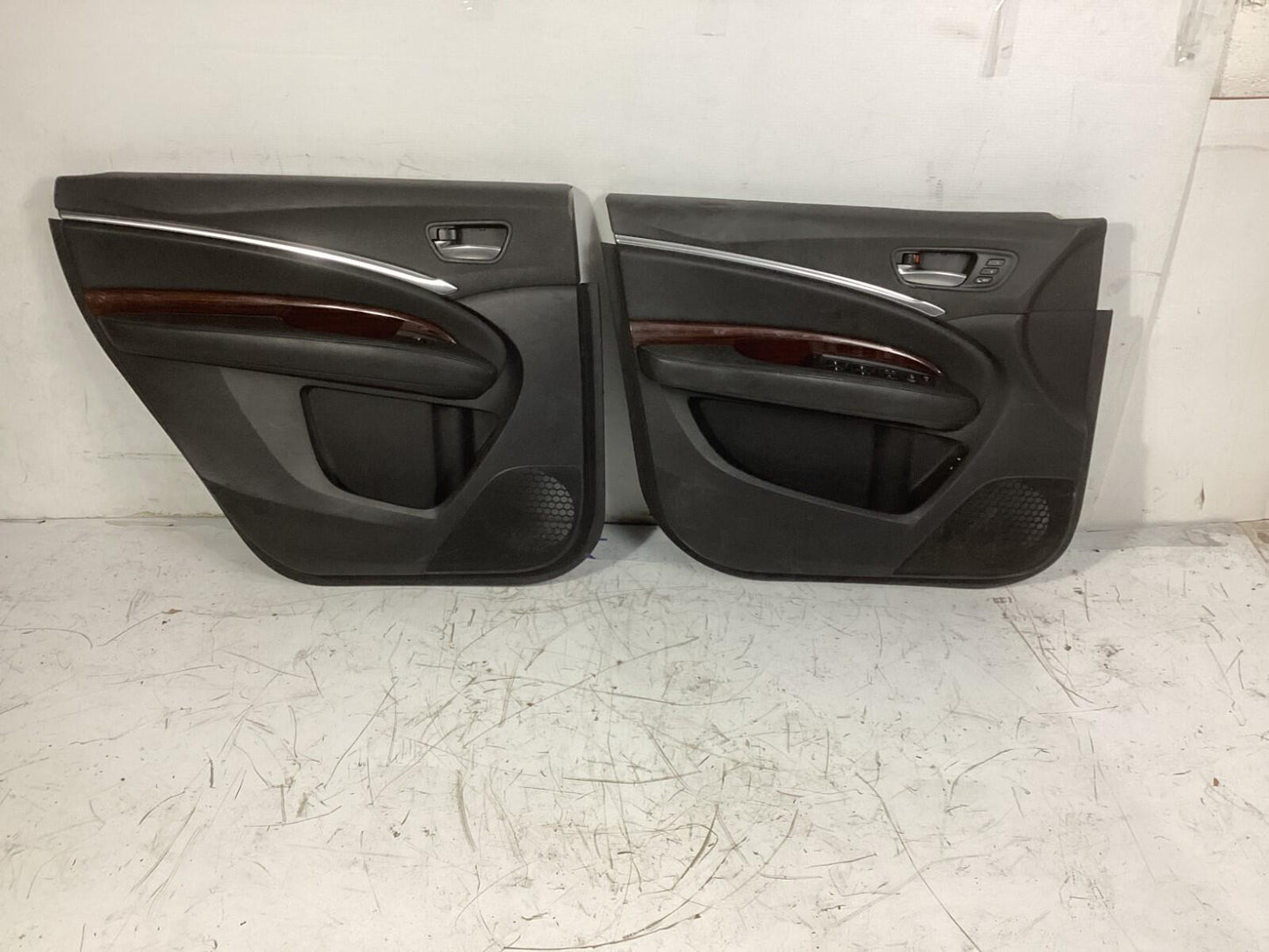2014 - 2020 Acura MDX Front & Rear Left Side Interior Door Trim Panel OEM.