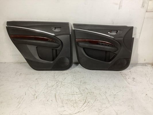 2014 - 2020 Acura MDX Front & Rear Left Side Interior Door Trim Panel OEM.
