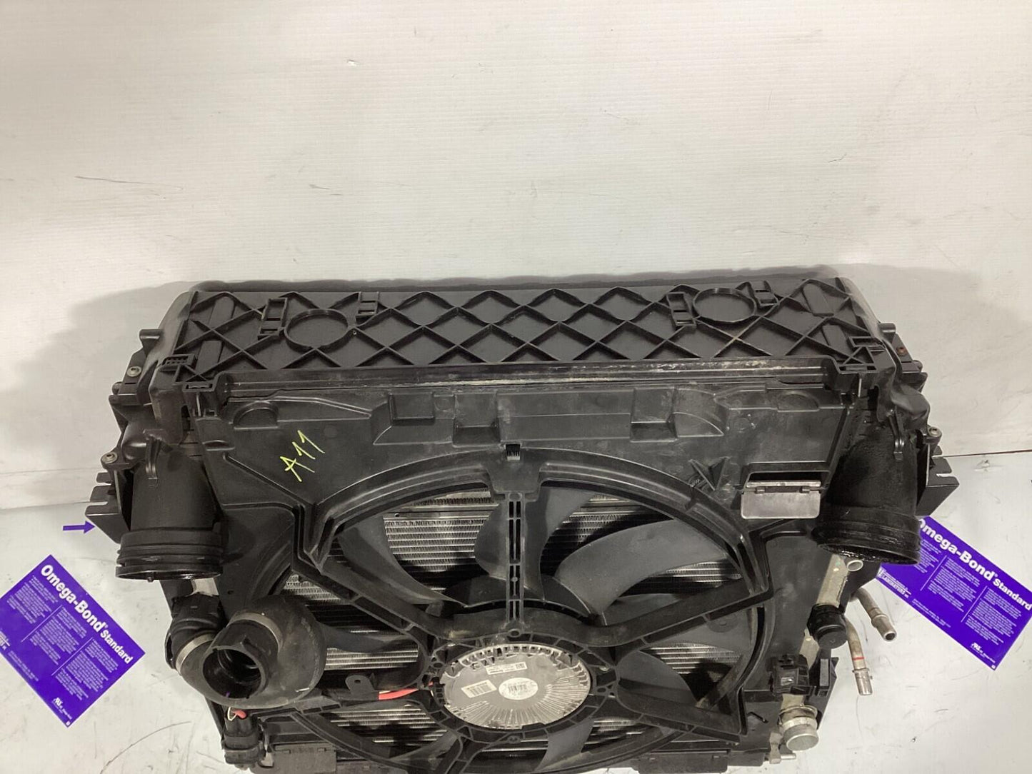2007-2013 BMW E70 X5 Radiator Condenser Intercooler w & Electric Cooling Fan OEM